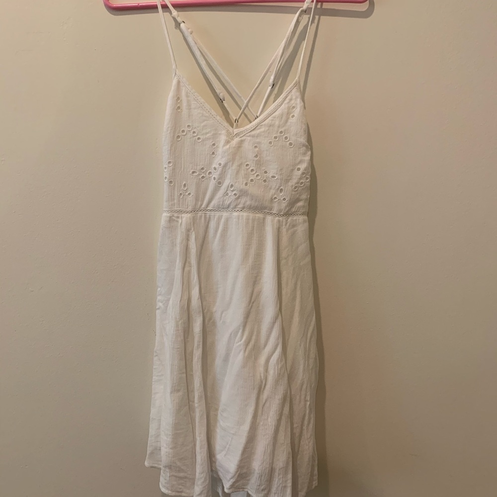 Abercrombie White Flowy Dress